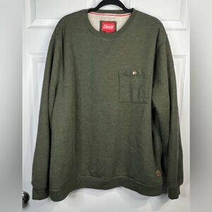 Coleman Men's Sherpa Lined Crew - Green - Size XXL